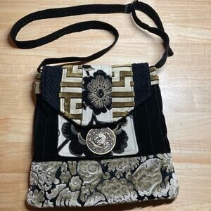 Janet McKinstry Designs Cross Body Messenger Tapastry Bag. Pre-Owned